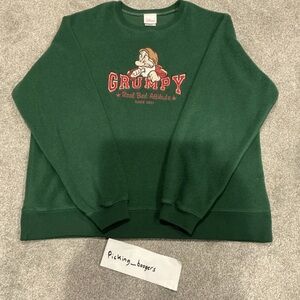 Disney Green Grumpy Attitude Sweatshirt